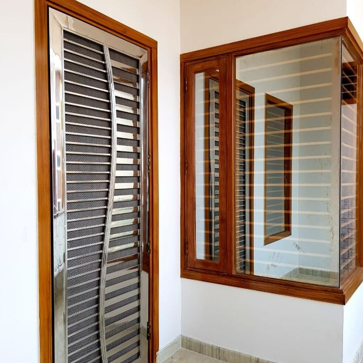 Steel choughat and window frame installed in a home